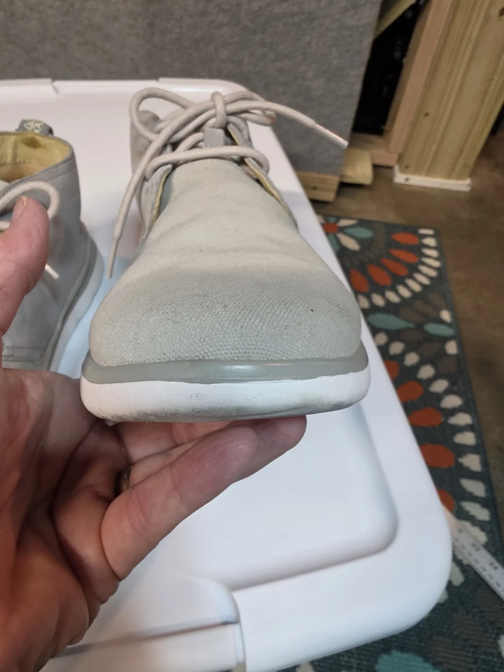 UGG Freaman Canvas Chukka Boots in Gray